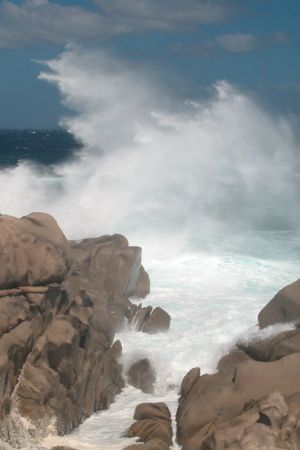 A frequent day of north-west wind. Capo Testa - Santa Ter... by Ugo Gaggeri 