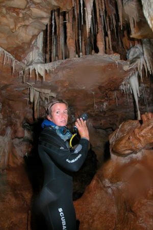 Diving and exploring. Falco's cave, Alghero, Sardinia by Ugo Gaggeri 