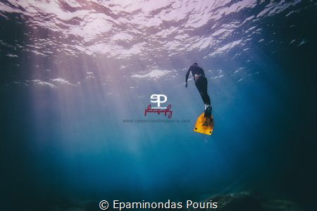 Into the Blue word Freedom is all the money!!!! by Epaminondas Pouris 