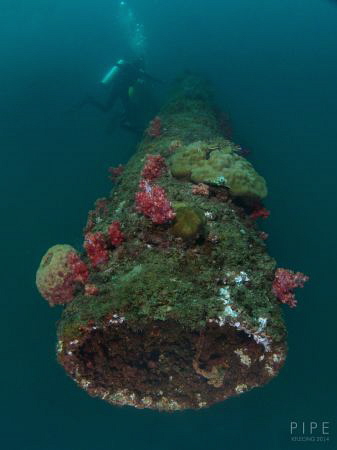 oil rig wreck of Brunei by Kf Leong 