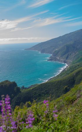 Big Sur coast, California. by Henry Schmitz 