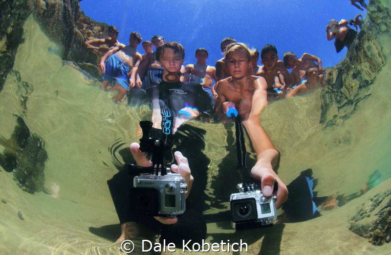 this is what the tide pool creatures see when you stick a... by Dale Kobetich 