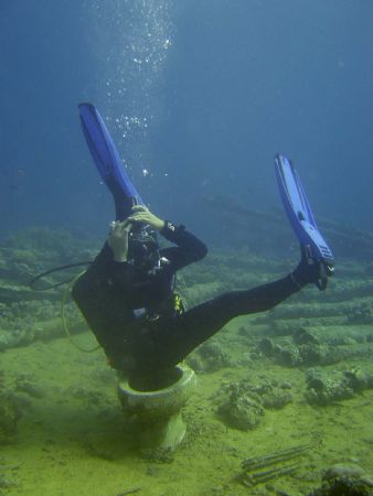 Underwater Yoga in Tas Mohammed by Ryan Stafford 