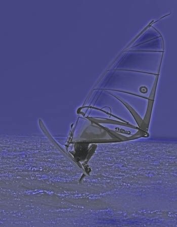Too windy to get the dinghy out, but great for a windsurf... by Penny Murphy 