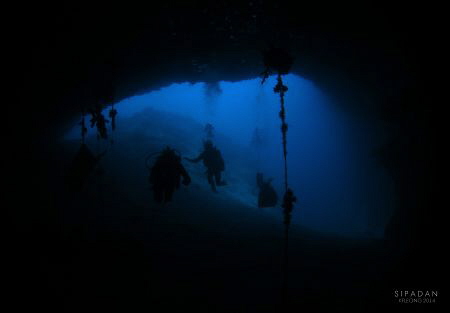 breathtaking view at Sipadan Cavern 
(where the turtle t... by Kf Leong 