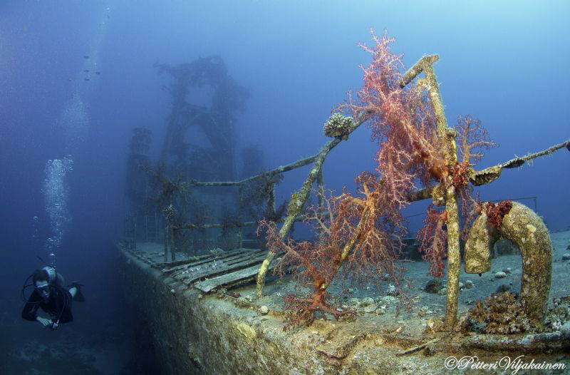 The Satil wreck. Eilat by Petteri Viljakainen 