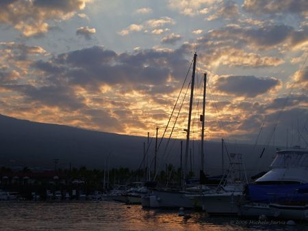 Gentle Awakening, Kailua Kona, HI, leaving the Honokohau ... by Michele Jarvis 