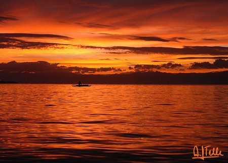 A wonderful sunset. I think it needs no more explanation... by Arthur Telle Thiemann 