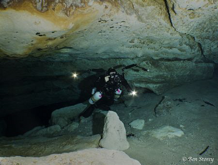 Lighting up the Ballroom!  Ginnie Springs, Florida by Ben Storey 