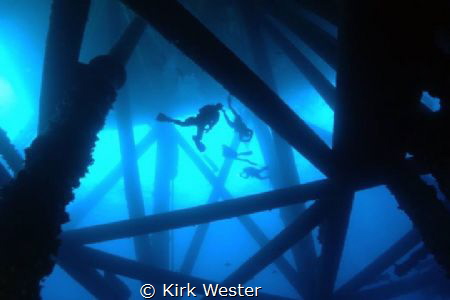 Long beach, ca Oil Rigs by Kirk Wester 