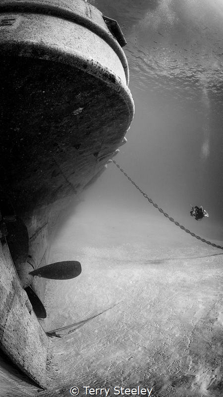 Stern of the USS Kittiwake
— Subal housing, Canon 5Dmk2,... by Terry Steeley 