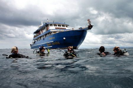 We're waiting to be picked up by the "Big Boat". Similan ... by Glenn Poulain 