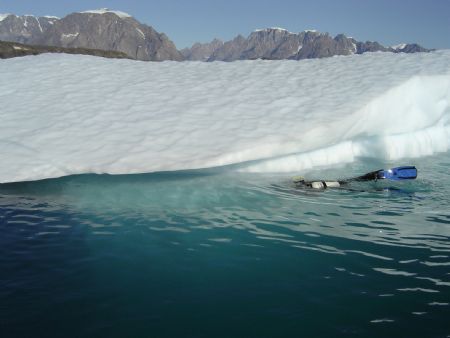 Iceberg Diving in Scorsbysound East Coast of Greenland by Ryan Stafford 