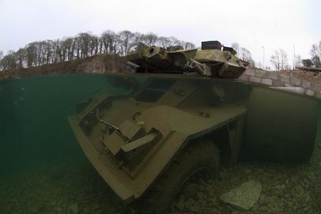 Armoured car. Eccleston delph,
Lancashire. by Derek Haslam 