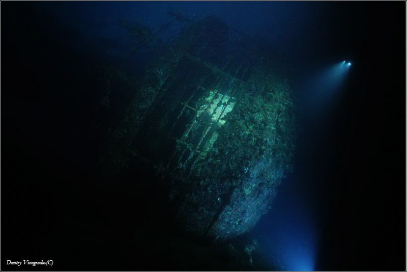 Red Sea. Sudan. Umbria wreck. Night dive. by Dmitry Vinogradov 