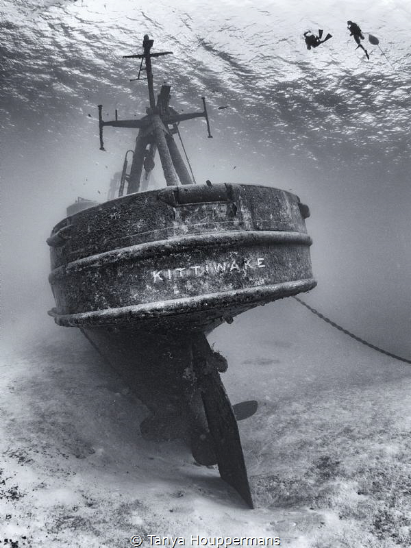'Diving The Kittiwake' - Divers begin to descend upon the... by Tanya Houppermans 