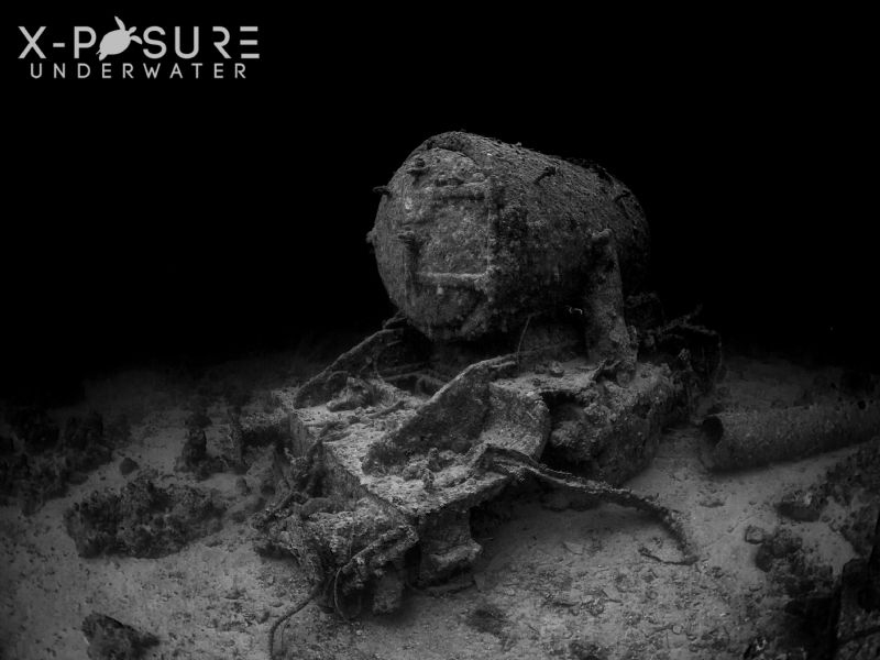 SS Thistlegorm : Red Sea 
Locomotive starboard side.
La... by Christian Llewellyn 