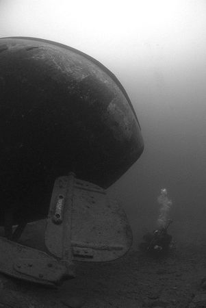 Mark with wreck. Capernwray, 10.5mm. by Derek Haslam 