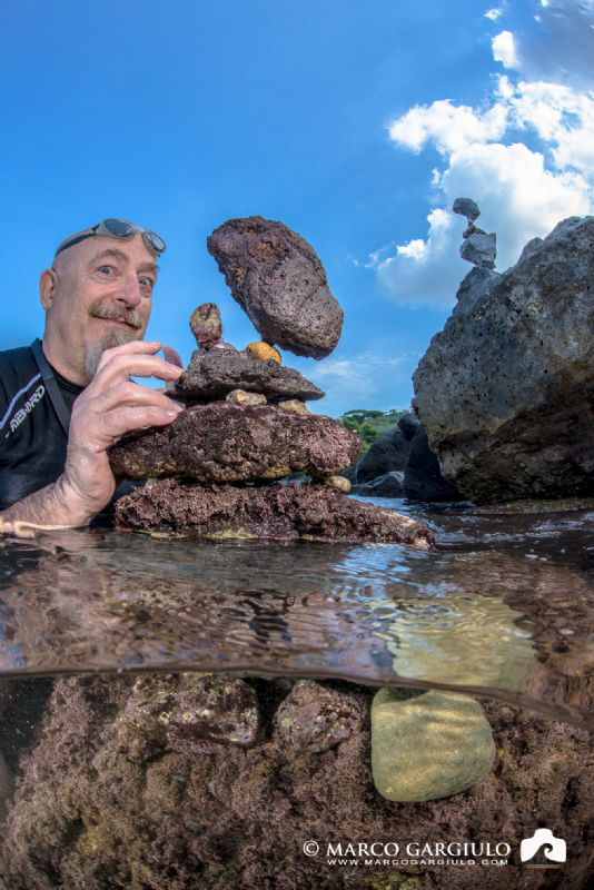 stone balancing at Massa Lubrense #2 by Marco Gargiulo 