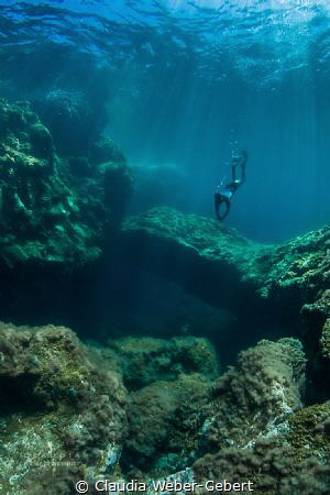 freediving at "El Taccoron" by Claudia Weber-Gebert 