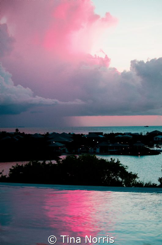Stormy Sea = Amazing Sunset by Tina Norris 