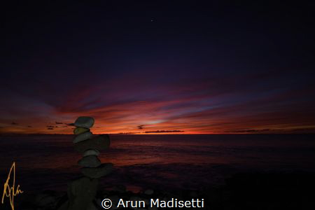 Over the garden wall, lit by phone by Arun Madisetti 