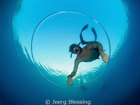 Playing with bubbles by Joerg Blessing 