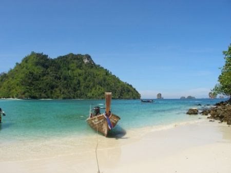 A heavenly beach on an island close to Ao Nang, Thailand by Gordana Zdjelar 