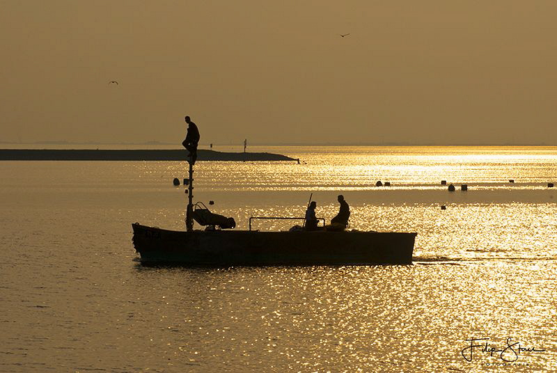 "Fishermen", Oosterschelde, Zeeland, The Netherlands by Filip Staes 