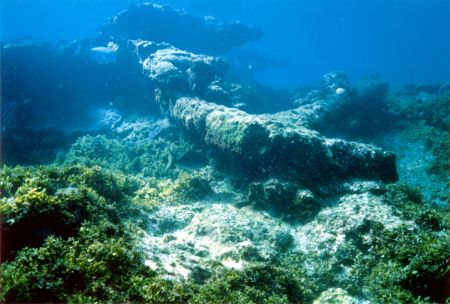 This is an anchor from the Batavia, wrecked 1629 at the A... by Natasha Tate 