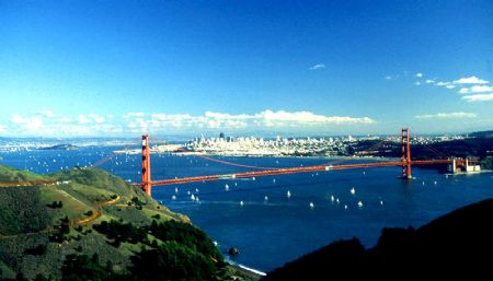 'I LEFT MY HEART..' San Fran from the Marin Headlands. Ni... by Rick Tegeler 