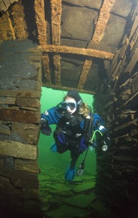 The Blast Hut - This photograph was taken at the bottom (... by James Garland 