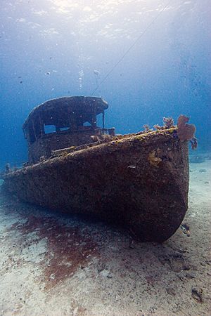 Wreck taken off the coast of Grand Bahama by Michael Shope 