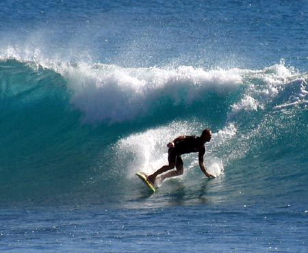 Surfing, Warroora Station - West. Oz by Penny Murphy 