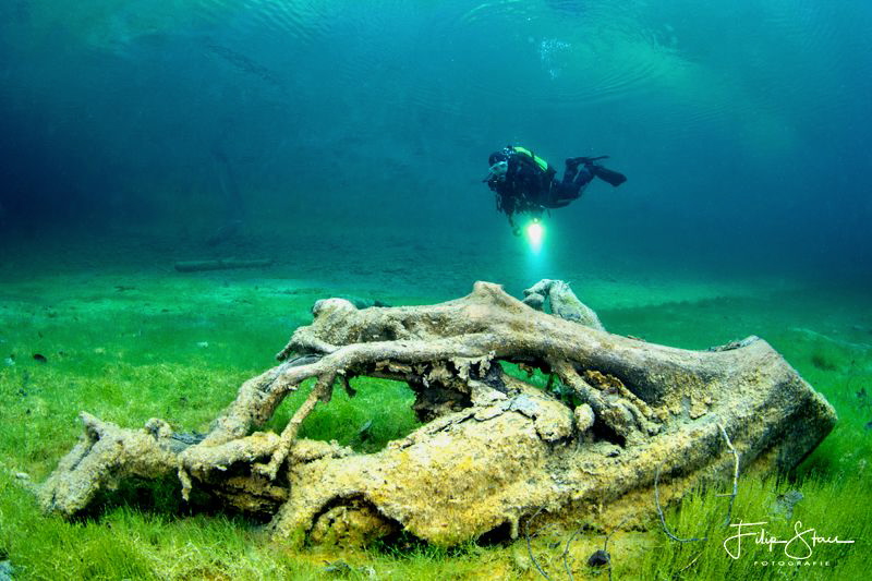 Self-portrait, Sameranger lake, Austria. by Filip Staes 