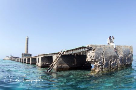 San Ganeb Lighthouse . by Claude Lespagne 