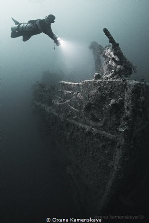 SS Rosalie Moller, North Red sea. Ship's bow.
 by Oxana Kamenskaya 