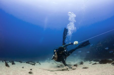 While diving, can happen to get current aside...that's th... by Marco Calvani 