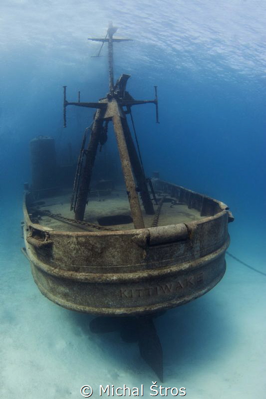 Lonely USS Kittiwake prior to Hurricane Nate by Michal Štros 