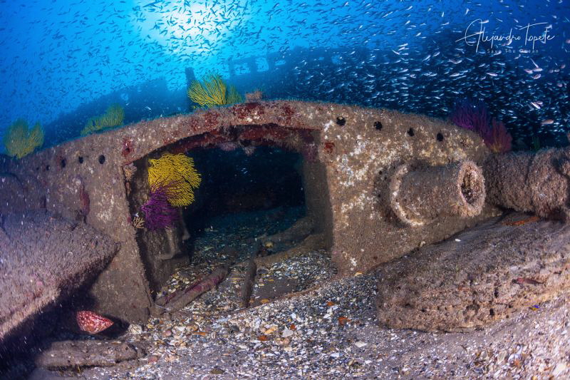 Submarine with Sun, Mag Bay Mexico by Alejandro Topete 