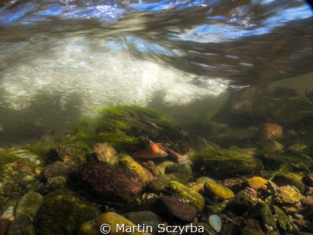 Streamlines - This image was taken in a small, shallow ri... by Martin Sczyrba 
