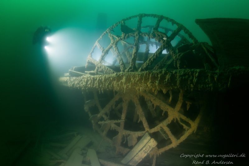 Old paddle steamer build in 1836, went down in 1856 so th... by Rene B. Andersen 