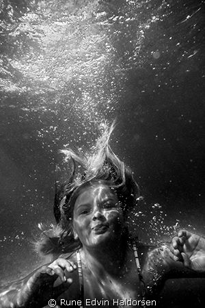Out swimming by Rune Edvin Haldorsen 
