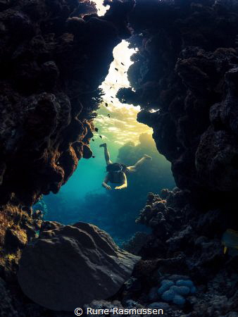 enjoyce swimming gracefully, sharm el sheik egypt by Rune Rasmussen 