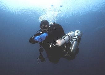 at the end of a dive by Andy Kutsch 