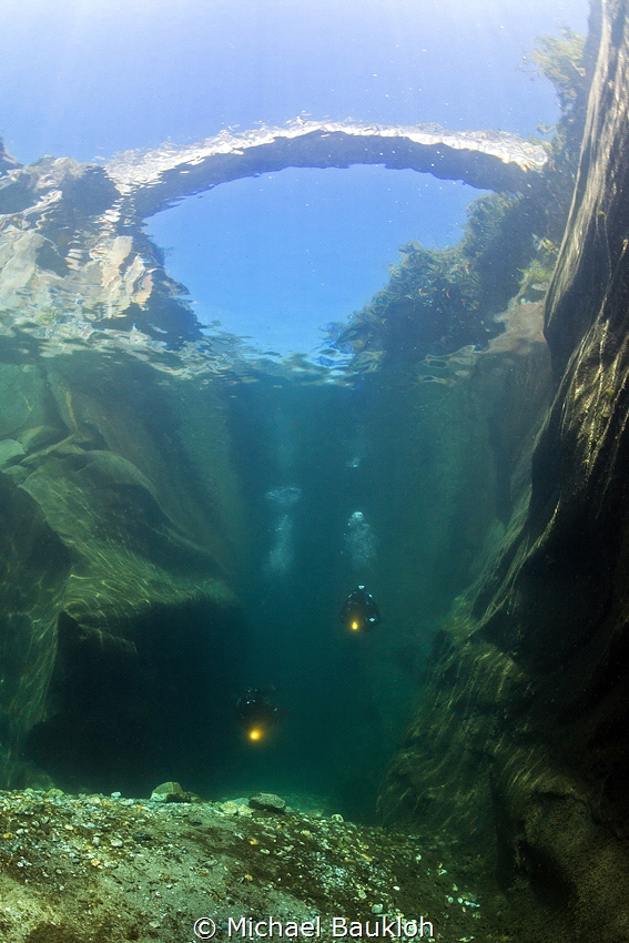 Verzasca River, Lavertezzo, Ticino, Ponte del salti by Michael Baukloh 