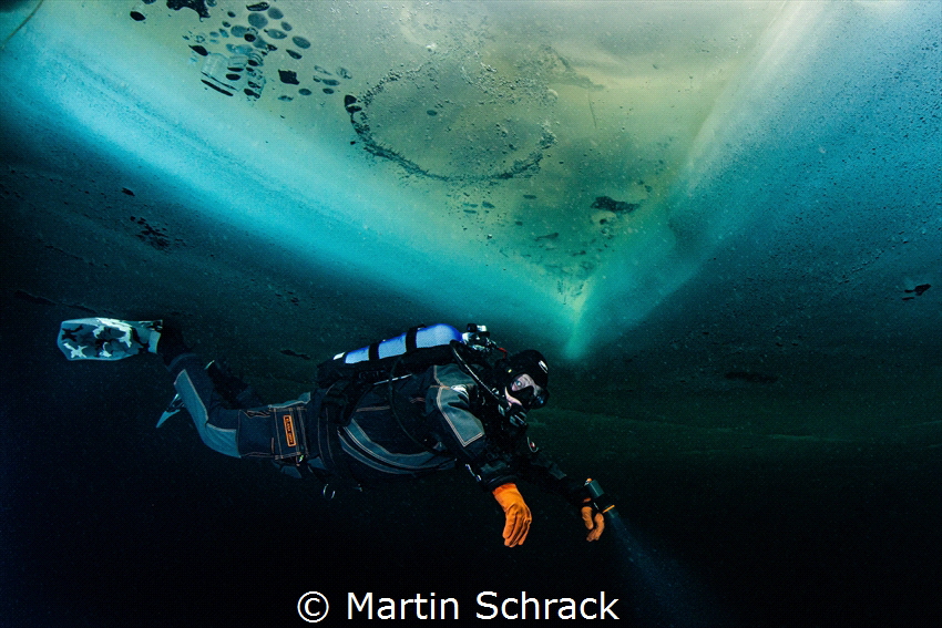 The picture was taken in a small Swiss mountain lake whil... by Martin Schrack 