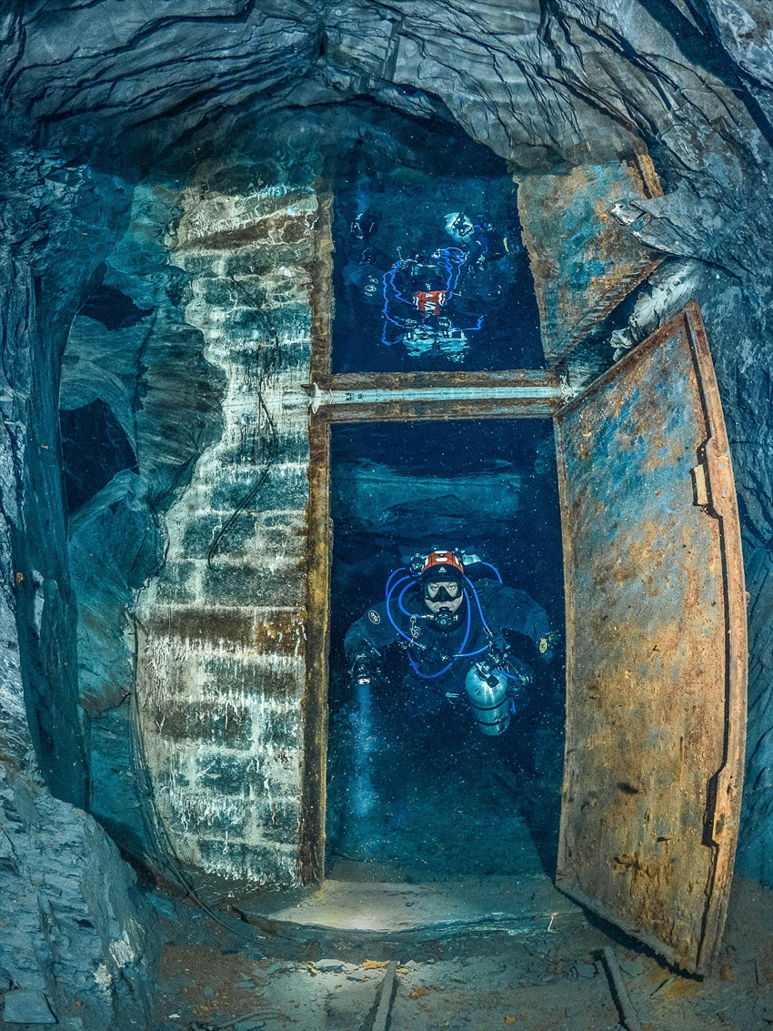 Old slate mine in Willingen, Germany. This is the room wh... by Brenda De Vries 
