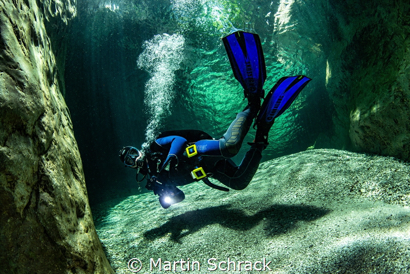Canyon divers in Italy by Martin Schrack 