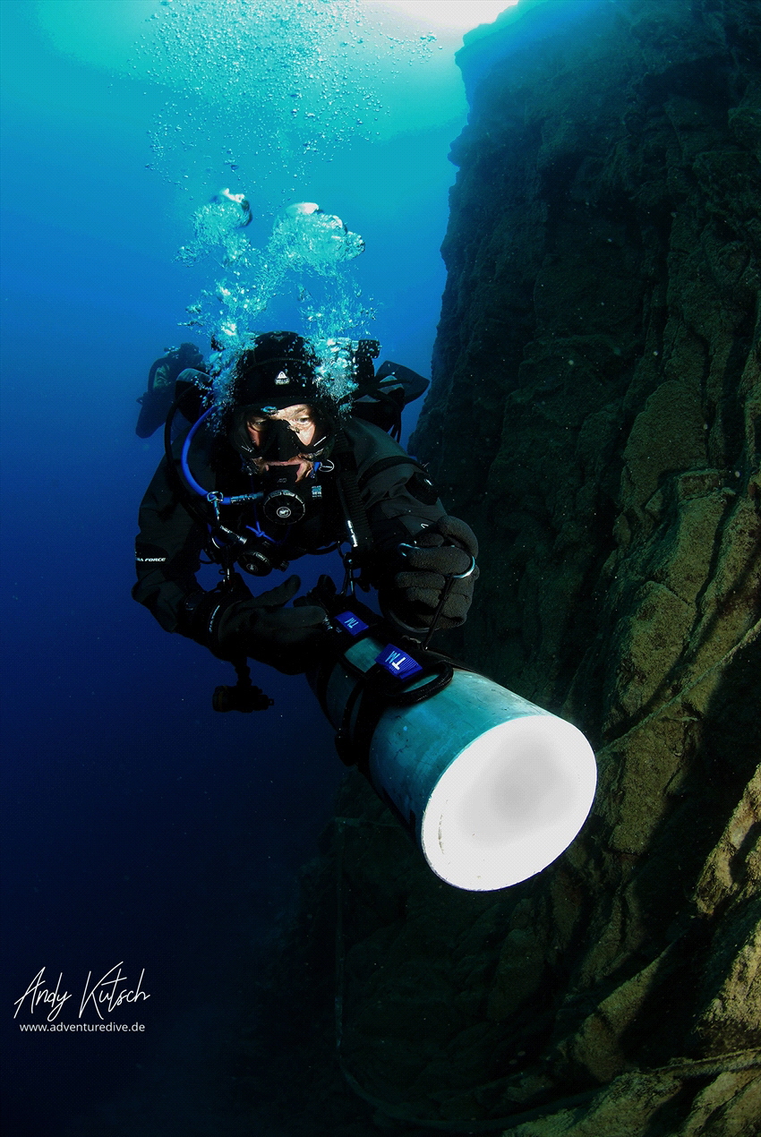Tec Diver in a German Lake by Andy Kutsch 